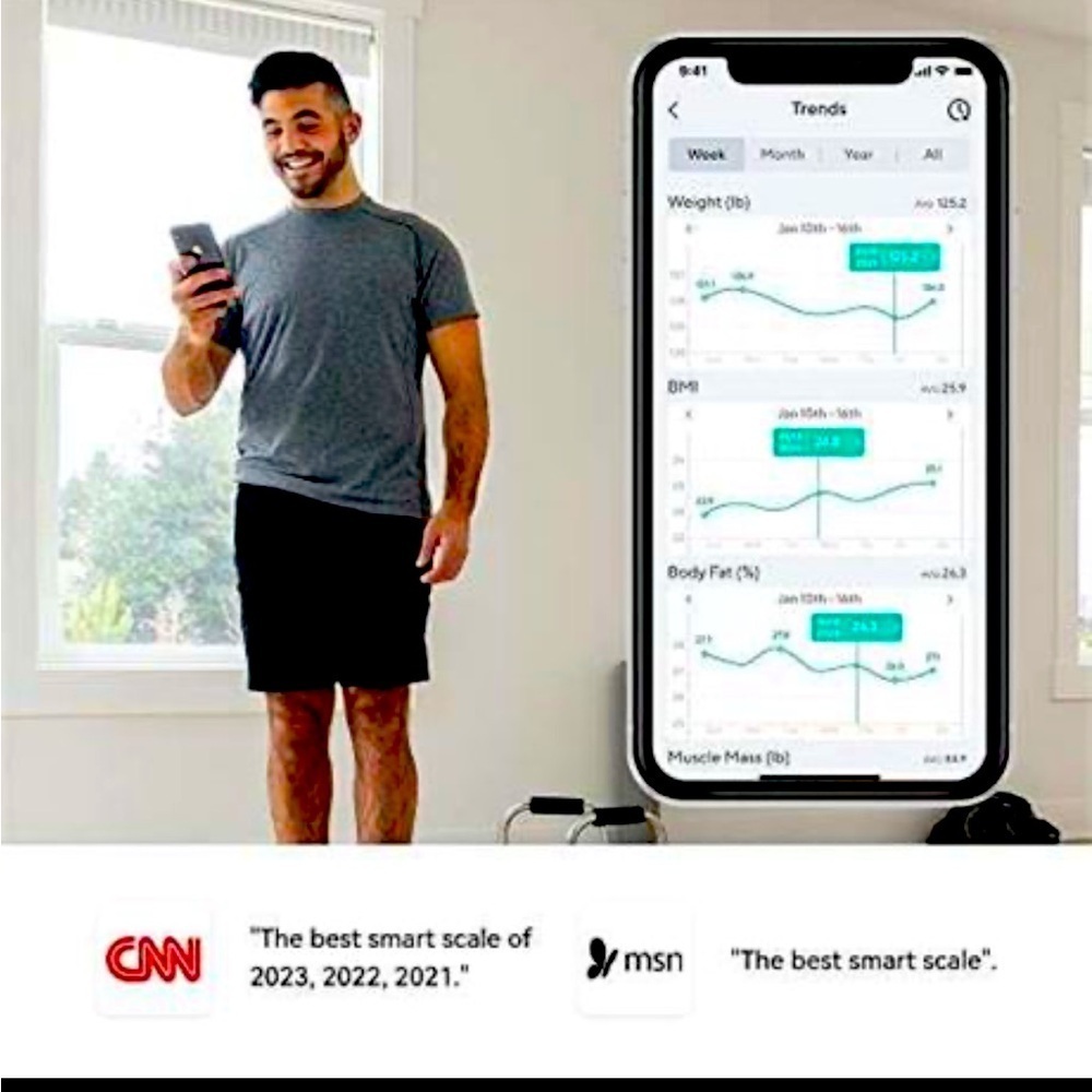 WYZE Smart Scale X for Body Weight, Digital Bathroom Scale for BMI, Body Fat NIB - Picture 2 of 3